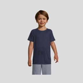 Kurzarm-Raglan-T-Shirt Sporty Kinder - French Marine - Sol's