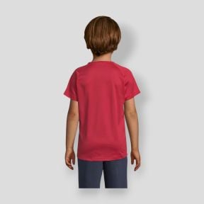 Kurzärmliges Raglan-T-Shirt Sporty Kinder - Rot - Sol's