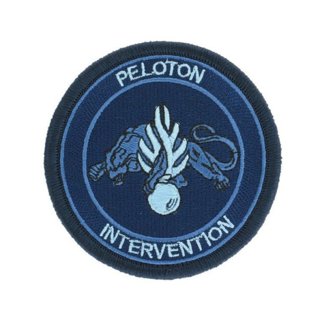 Écusson Peloton Intervention Gendarmerie Basse visi. Bleu