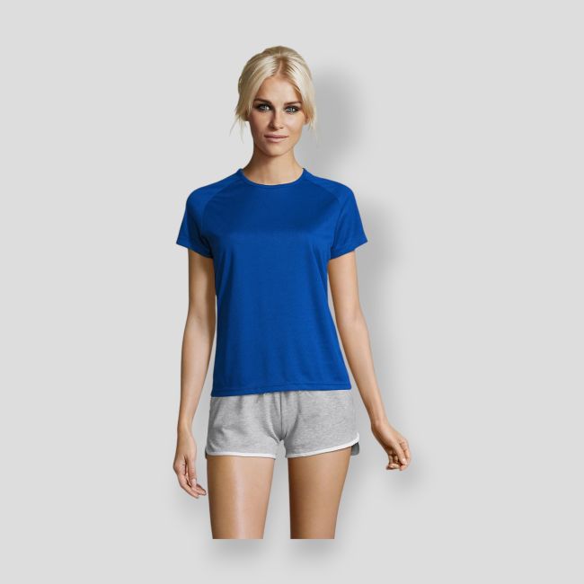 T-shirt a maniche corte raglan Sporty donna - Royal - Sol's