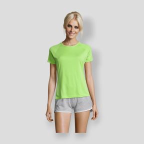 Tee-shirt à manches courtes raglan Sporty femme - Vert Pomme - Sol's