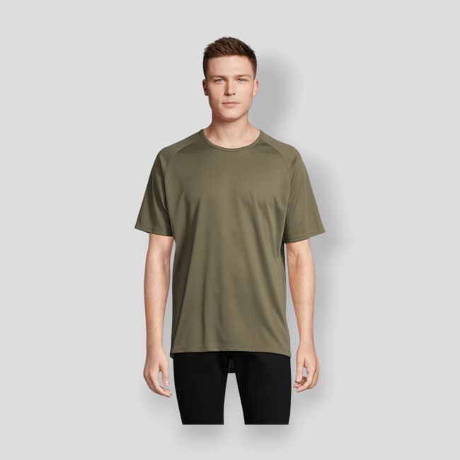Koszulka z rękawami raglanowymi Sporty męska - Army - Sol's