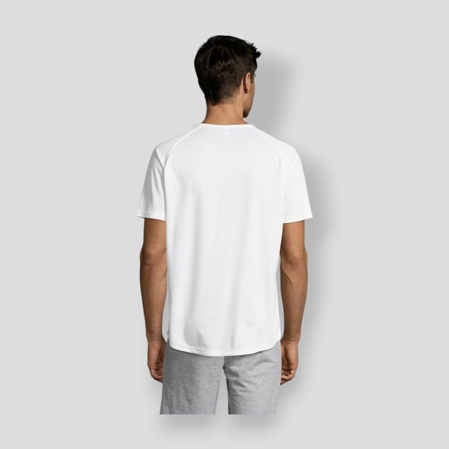 Tee-shirt met raglanmouwen Sporty heren - Wit - Sol's