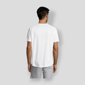 Tee-shirt à manches raglan Sporty homme - Blanc - Sol's