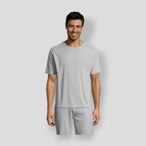 Tee-shirt à manches raglan Sporty homme - Gris Pur - Sol's