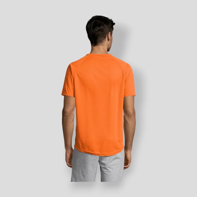 Camiseta de mangas raglán Sporty hombre - Naranja - Sol's