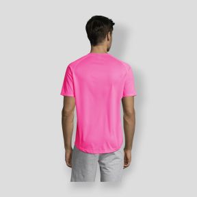 Tee-shirt met raglanmouwen Sporty heren - Fluororoze - Sol's