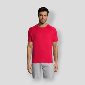 Tee-shirt à manches raglan Sporty homme - Rouge - Sol's