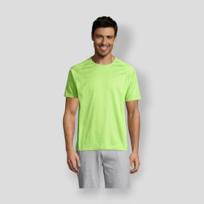 Tee-shirt met raglanmouwen Sporty heren - Appelgroen - Sol's