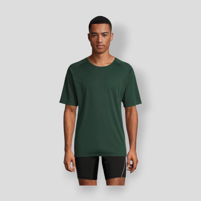 Camiseta de manga raglán Sporty hombre - Verde Bosque - Sol's