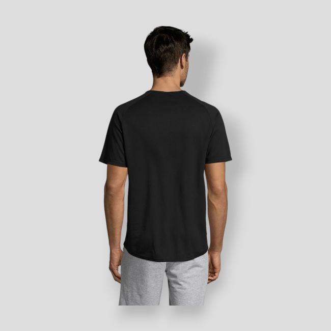 Tee-shirt met raglanmouwen Sporty heren - Zwart - Sol's