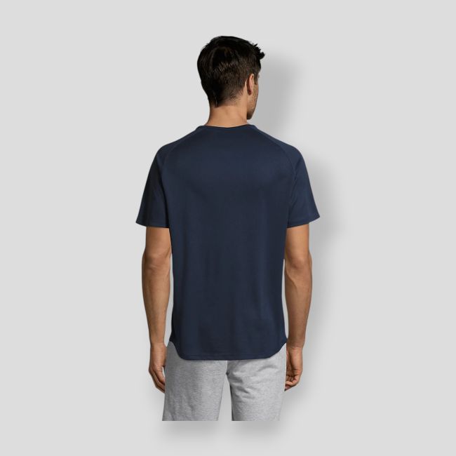 Tee-shirt met raglanmouwen Sporty heren - French Marine - Sol's
