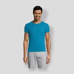 Tee-shirt à manches raglan Sporty homme - Aqua - Sol's