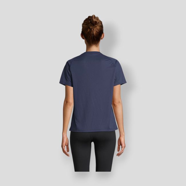 Tee-shirt met raglanmouwen Vortex dames - French Marine - Sol's