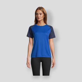 Tee-shirt met raglanmouwen Vortex dames - French Marine/Royal - Sol's