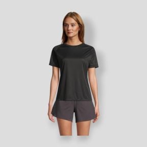 Damen Raglan-T-Shirt Vortex - Schwarz - Sol's