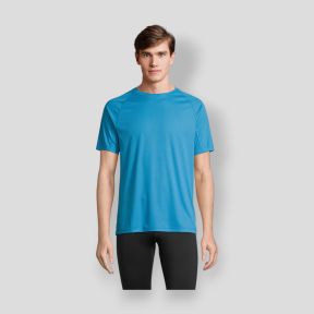 Koszulka męska z rękawami raglan Vortex - Aqua - Sol's