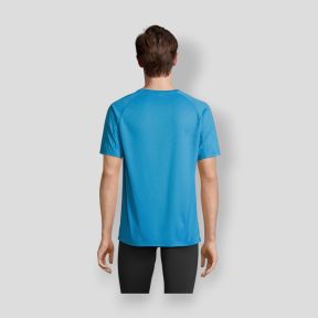 Camiseta de mangas raglán Vortex hombre - Aqua - Sol's