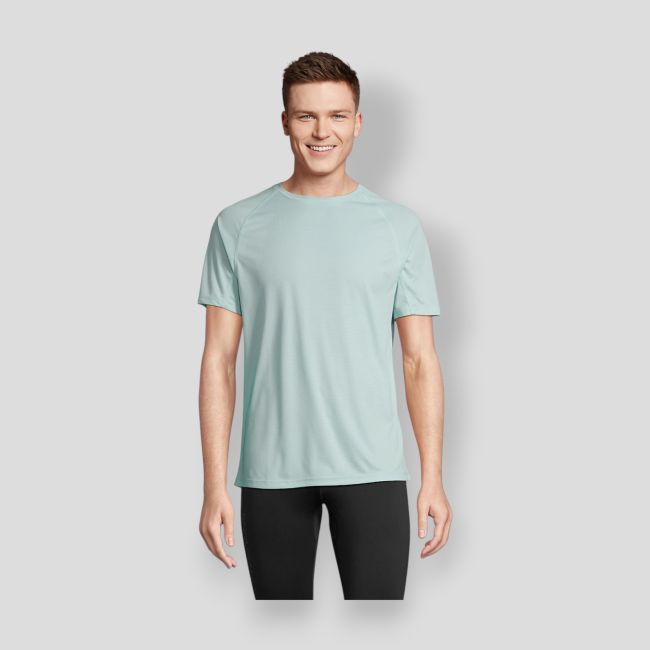 Koszulka męska z rękawami raglan Vortex - Bleu Arctique - Sol's