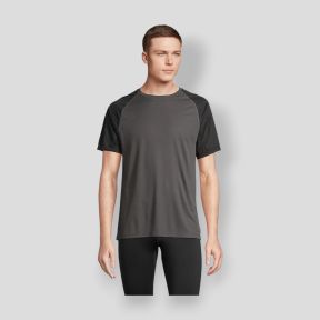 Camiseta de mangas raglán Vortex hombre - Negro/Antracita - Sol's