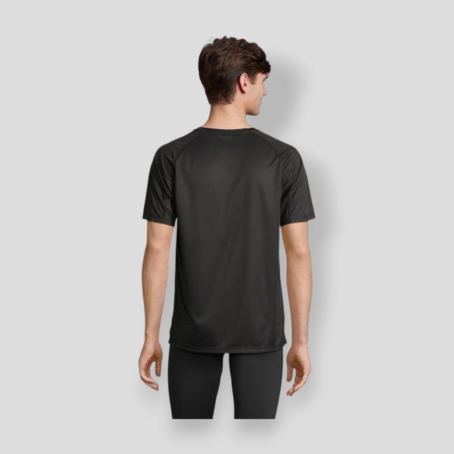 T-shirt a maniche raglan Vortex uomo - Nero - Sol's