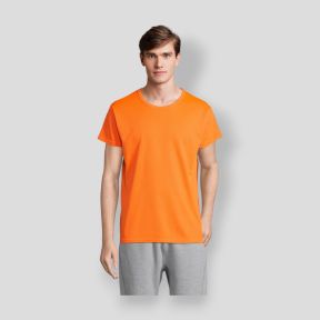 Camiseta de deporte Sprint - Naranja Flúo - Sol's