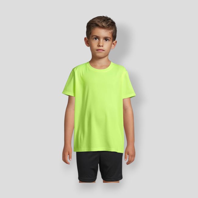 Tee-shirt de sport Sprint enfant - Jaune Fluo - Sol's