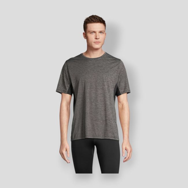 T-shirt sportiva Storm - Nero Chiné/Nero - Sol's