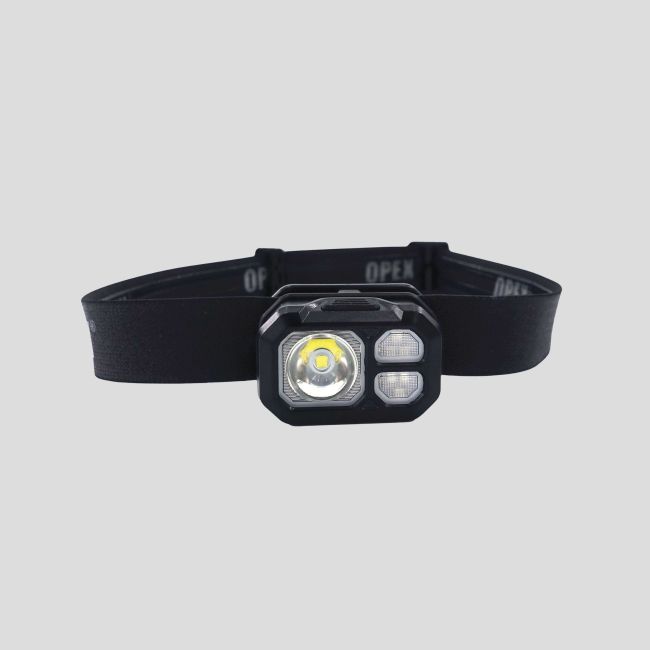 Torcia frontale LED ricaricabile (800 lumen) - Nero - OPEX