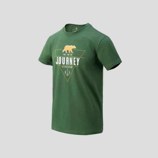 T-shirt (Journey to Perfection) - Zielony Monstera - Helikon