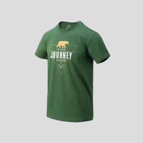 T-shirt (Journey to Perfection) - Zielony Monstera - Helikon