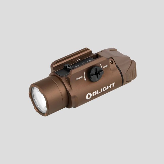 Wiederaufladbare taktische Lampe PL-3R Valkyrie (1 500 Lumen) - Tan - Olight