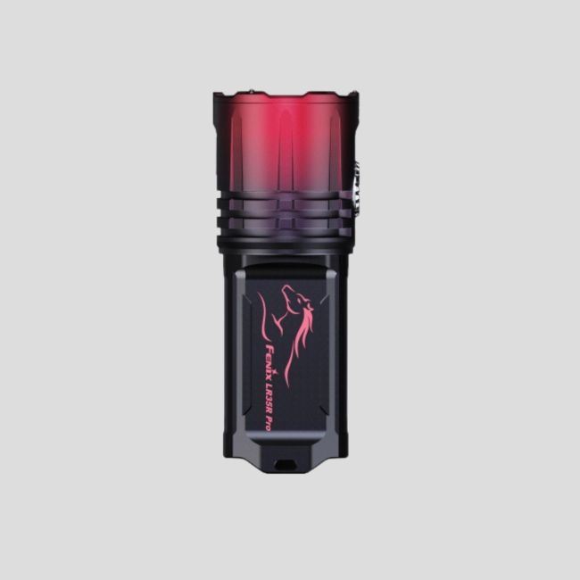 Super helle Suchlampe LR35R Pro (10 000 Lumen) Edition Jahr des Pferdes - Schwarz - Fenix