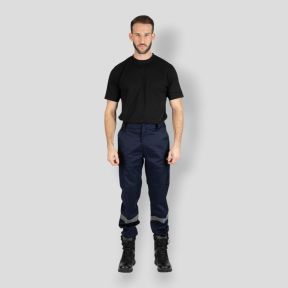 Calça de Segurança contra Incêndio com elastano SAFETY - Azul-marinho - Nine Worths