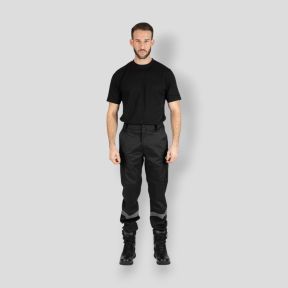 Calça de Segurança com elastano SAFETY - Preta - Nine Worths