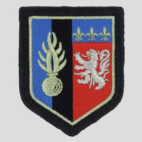 Emblema de Tecido com velcro Gendarmerie Mobile ZDS-Sul-Este Lyon (5º LGM) - Alta visibilidade
