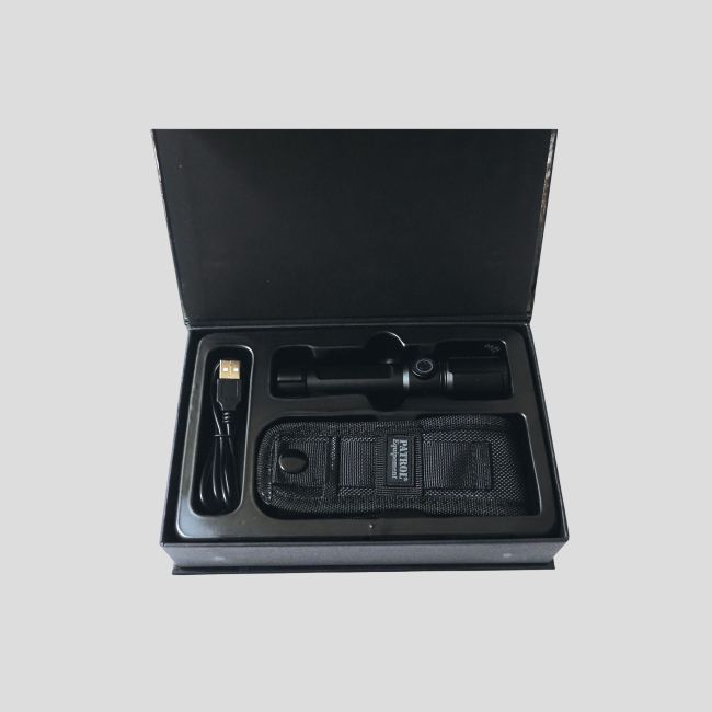 Oplaadbare tactische LED-lamp (1.000 lumen) - Zwart - Patrol Equipement