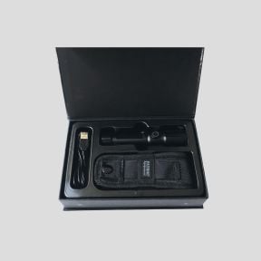 Linterna táctica LED recargable (1 000 lúmenes) - Negro - Patrol Equipement