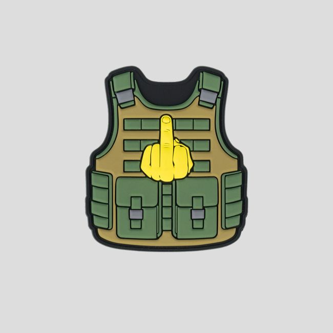 Parche 3D en PVC con velcro Chaleco táctico Fuck you - 101 Inc