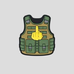 Patch 3D z PVC z rzepem taktyczna kurtka Fuck you - 101 Inc