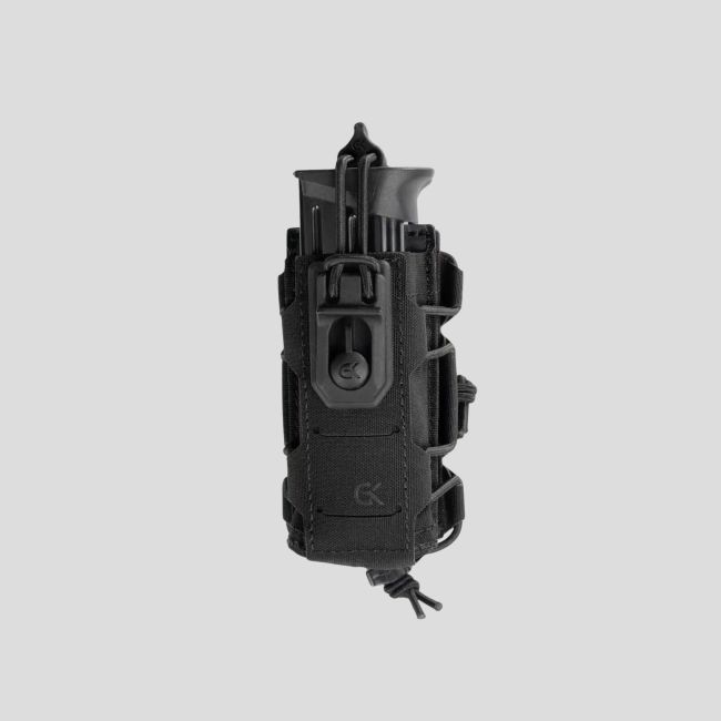 Doppelter gestapelter Magazinhalter 9mm Dutycall - Schwarz - GK