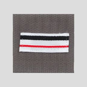 Bruststreifen Stoff mit Klettverschluss Heer (Weiße Armee) - Major