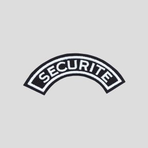 ECUSSON DEMI LUNE SECU Blanc - Patrol Equipement