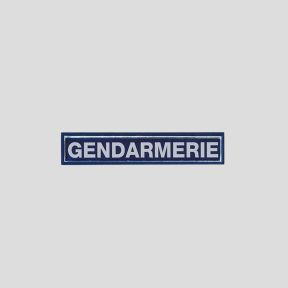 Barrette rétro-réfléchissante avec velcro 10x2cm - Gendarmerie