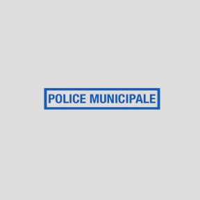 BARRETTE RETRO REFLECHISSANTE Police M. Bleu Ciel - Patrol Equipement