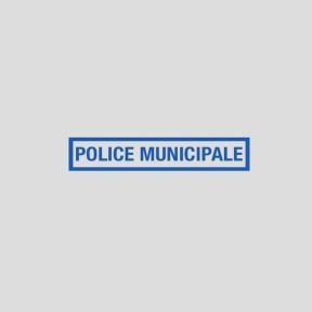 Barrette rétro-réfléchissante avec velcro 10x2cm - Police Municipale