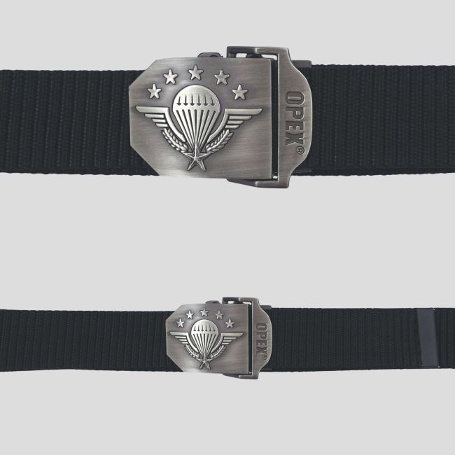 CEINTURE BOUCLE GRAVEE PARA Noir - Patrol Equipement