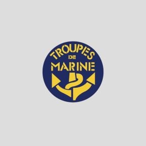 Ronde sticker vitrophanie 8cm Mariniers - OPEX