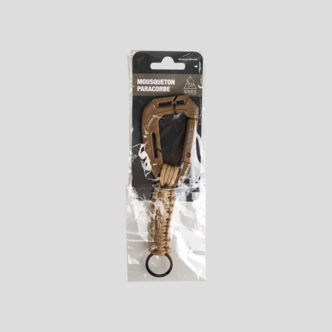 Karabinek paracord 19 cm - Coyote - Ares