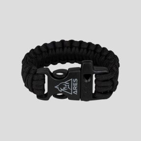 Paracord-Armband 22 mm - Schwarz - Ares